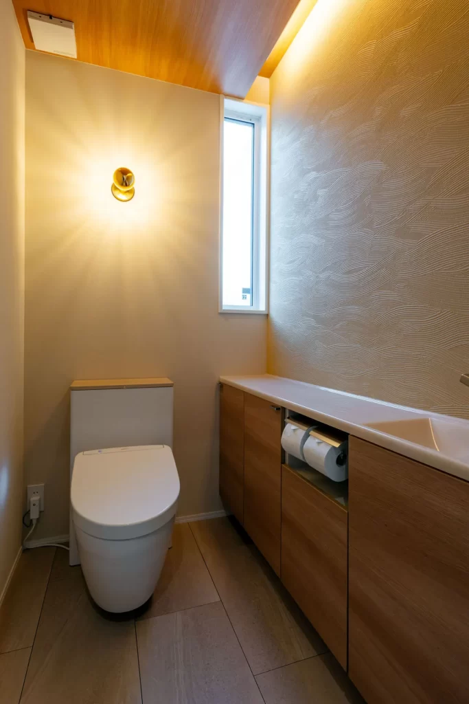 月が丘モデルハウス　1階トイレ